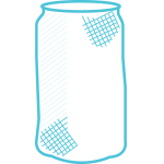 icon showing can with aesthetic damage